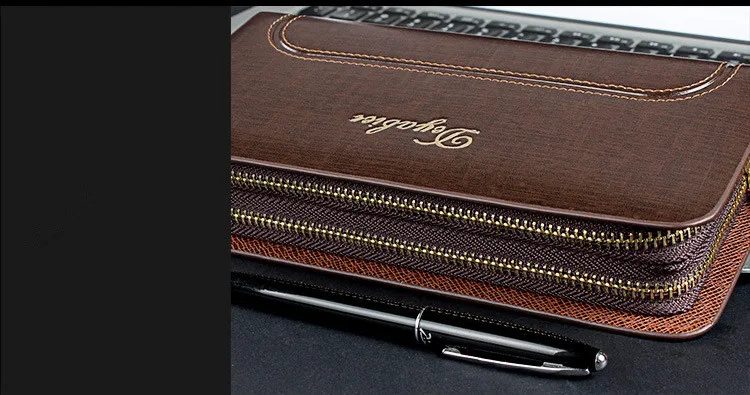 Мужчины Сумку Долго Бумажник С Высокой Емкости для Бизнеса Стиль мужской Клатч