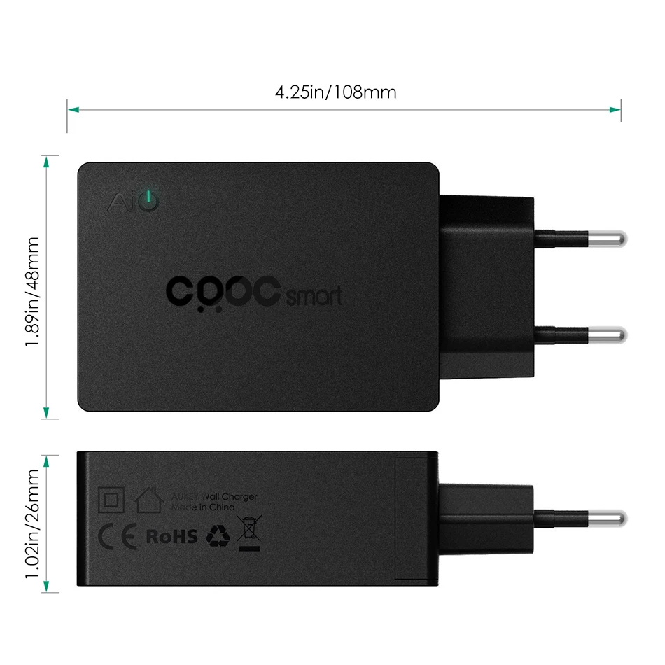 Тип c Quick Charge 3.0 и USB Зарядное устройство crdc смарт-мобильный телефон Портативный