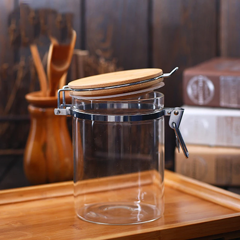 1 шт. бутылки для хранения еды стеклянная банка герметичные банки с крышкой