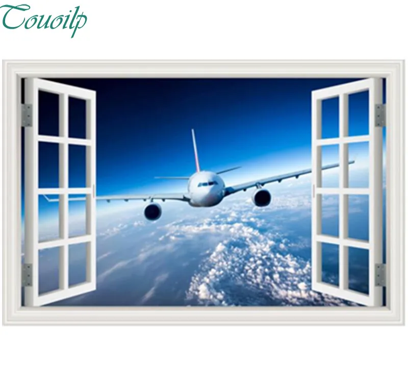 Алмазная живопись пейзаж самолет вышивка крестиком полная квадратная картина 3D