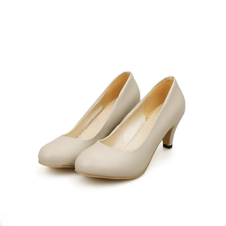 Женские туфли на высоком каблуке красные лодочки большой размер 34 47 A11|sapato feminino|high