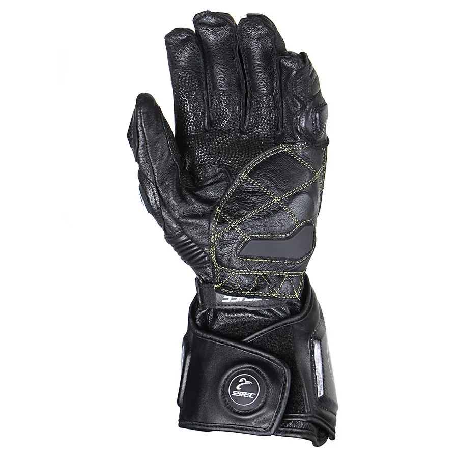 SSPEC Long Carbon Fiber Motorcycle Gloves Moto gp Racing Glove Men Cycling Leather Guantes Motorbike Luvas | Автомобили и