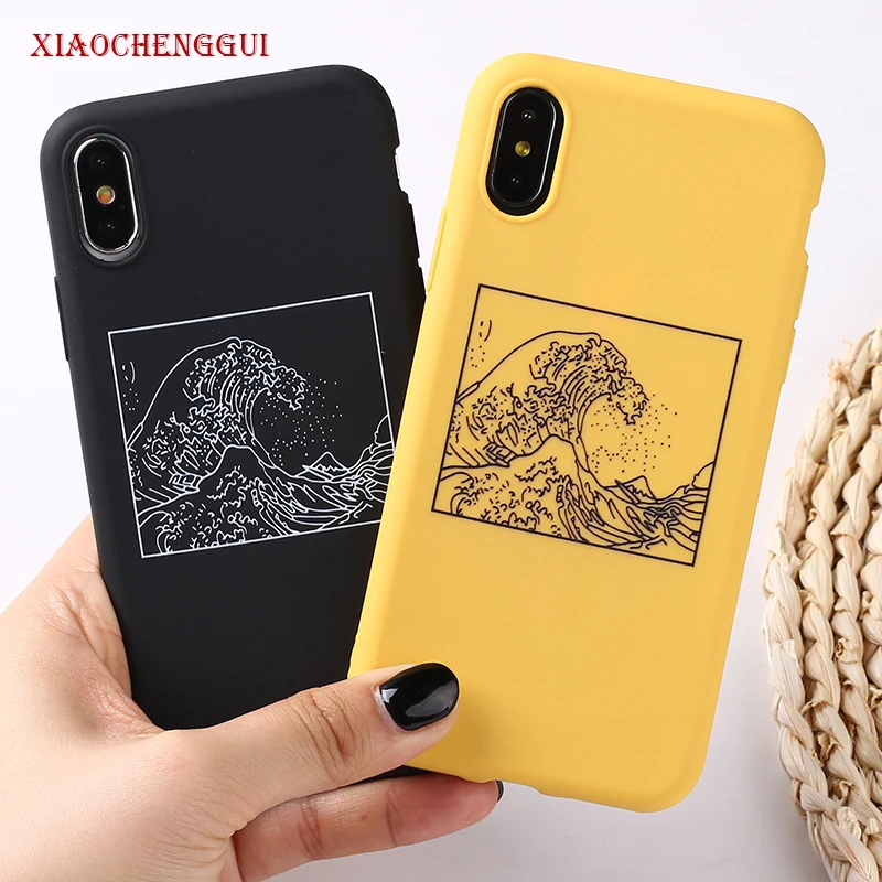 Задняя крышка Kanagawa The Great Wave off мягкий силиконовый чехол для телефона чехлы iPhone 11 pro