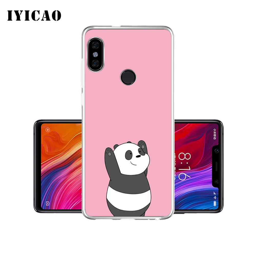 Мягкий силиконовый чехол для телефона IYICAO с милой пандой Xiaomi Mi 9 8 SE 6 A1 A2 Lite F1 MIX2S MIX3