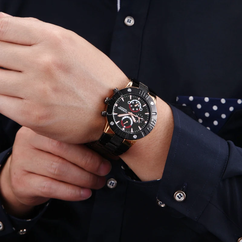 Curren 8006 Роскошные брендовые импортные кварцевые наручные часы из