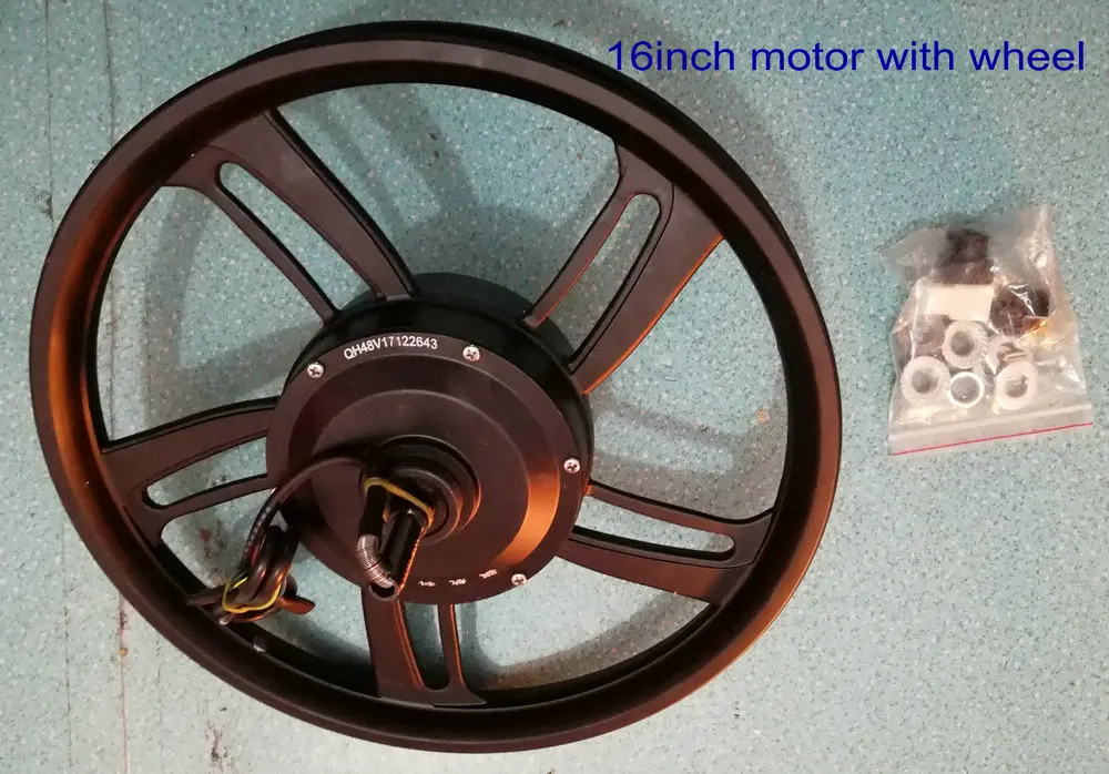 16 дюймов BLDC Концентратор Мотор 24v36v48v250w колеса из алюминиевого сплава Электрический скутер велосипед складной велосипед ATV MTB minimoto конверсионные части