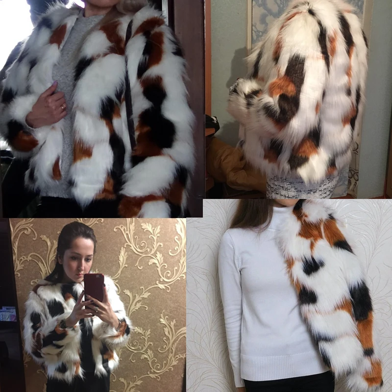 Новинка, женское меховое пальто, зимнее, утолщенное, теплое, длинный рукав, о-образный вырез, повседневная меховая куртка, женская, с мехом, пальто из искусственного меха размера плюс, 3XL