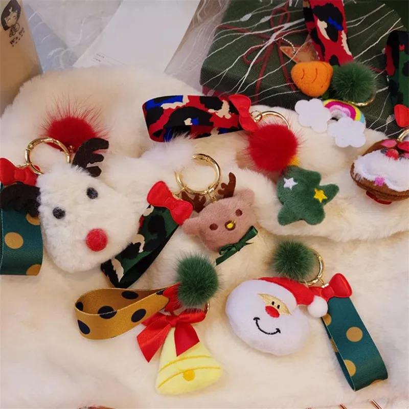 Творческий мультфильм Плюшевые Милые Рождественский брелок кулон плюшевые