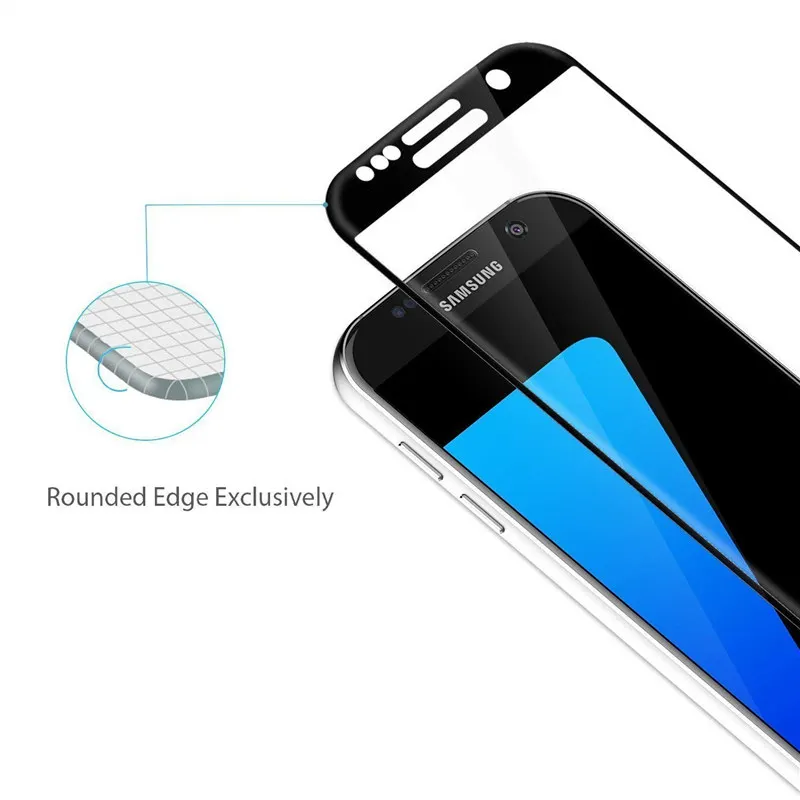Защитное стекло закаленное 3D для Samsung Galaxy S7 edge/S7 S/7 edge/SM G930F/SM G935F|Защитные стёкла и