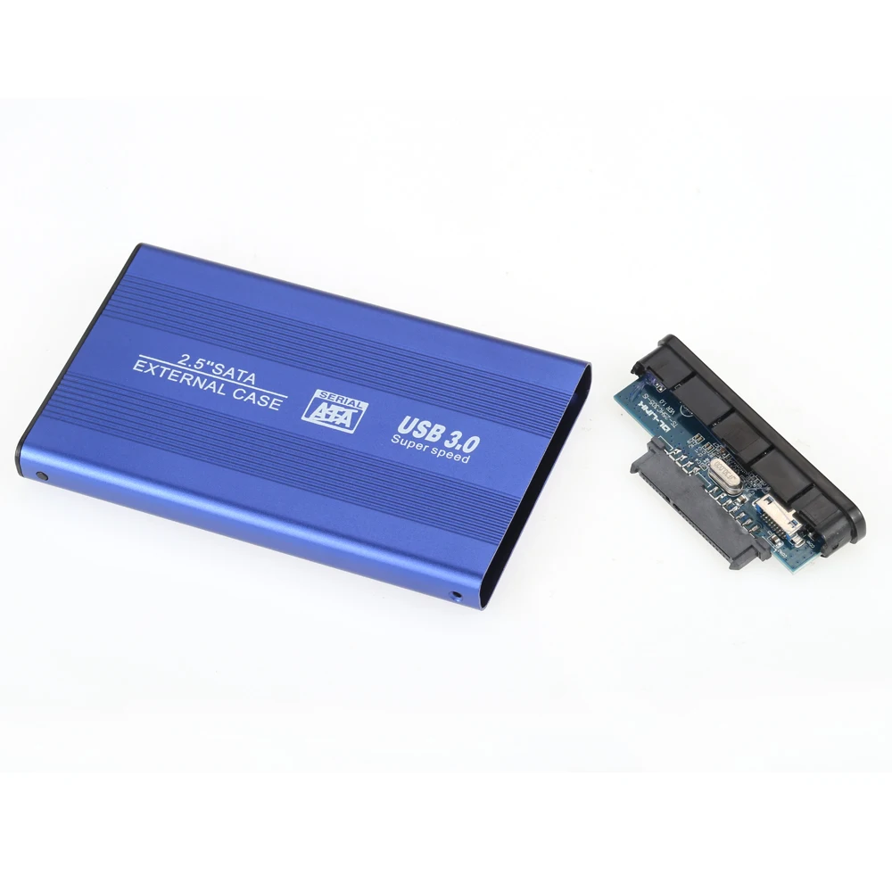 Superspeed USB 3 0 HDD SSD SATA внешний алюминиевый 2 5 &quotжесткий диск Корпус Корпуса до 1 ТБ 5&quot