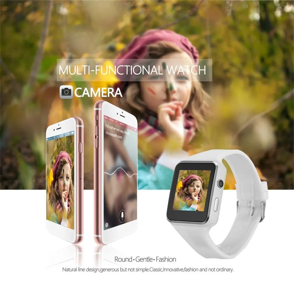 K6 для мужчин HD Дисплей Смарт часы сообщения звонки записи BT Dialer Удаленная камера
