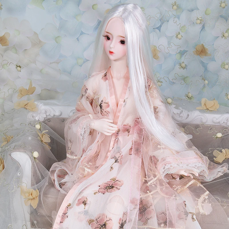 Платье для 1/3 BJD кукла 62 см ручной работы цветок халат Высокое качество Игрушка Подарочная коробка ледяной, SD