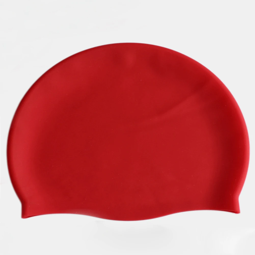 Взрослые мужчины женщины силиконовая шапочка для плавания анти УФ гибкая стрейч