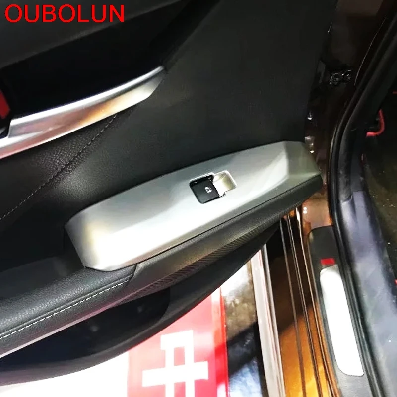 OUBOLUN 4 шт. для Toyota Camry XV70 2017 2018 LHD ABS хромированный стеклоподъемник зеркало