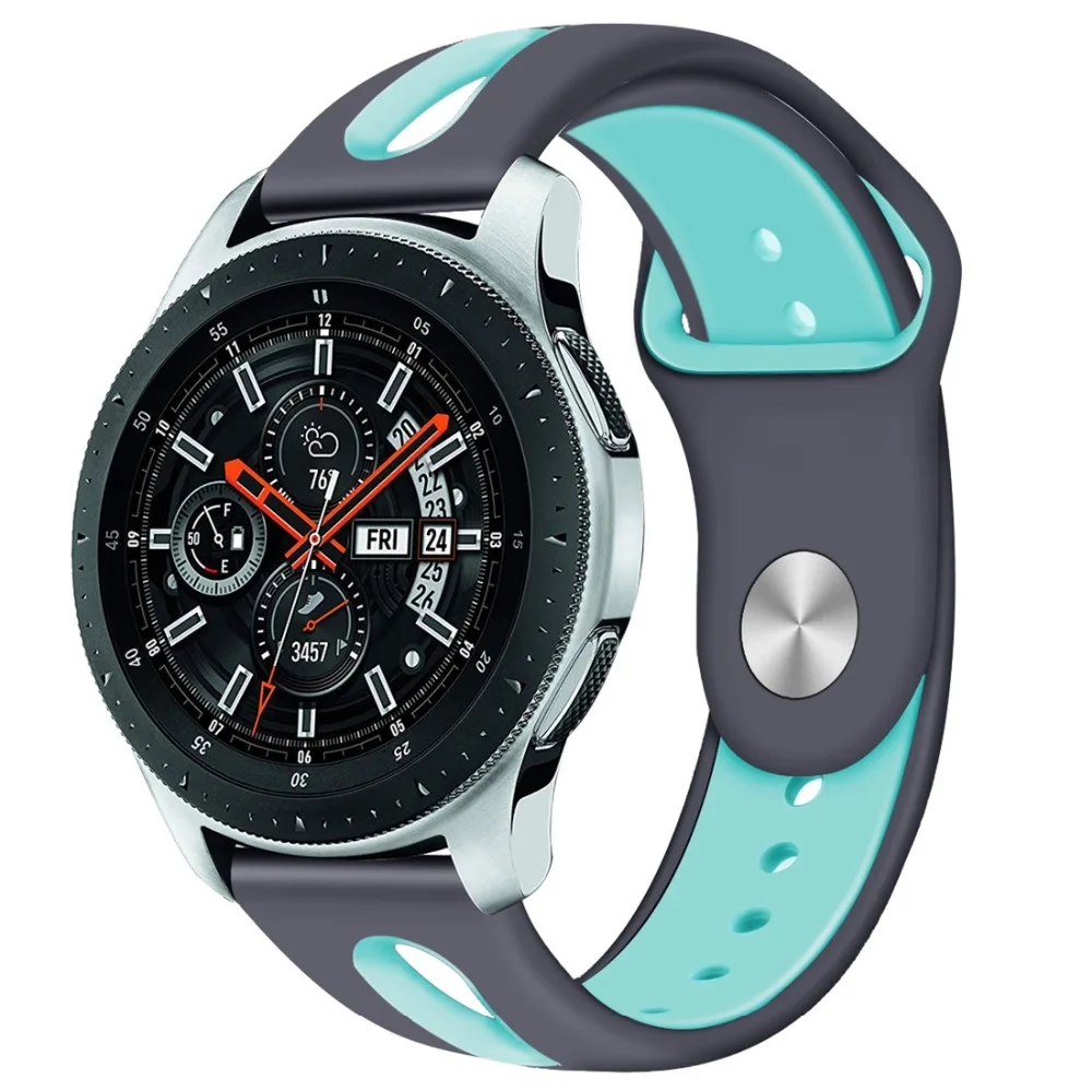 22 мм gear S3 Frontier спортивный силиконовый ремешок для samsung Galaxy Watch 46 мм сменный Ремешок Браслет huawei аксессуары GT