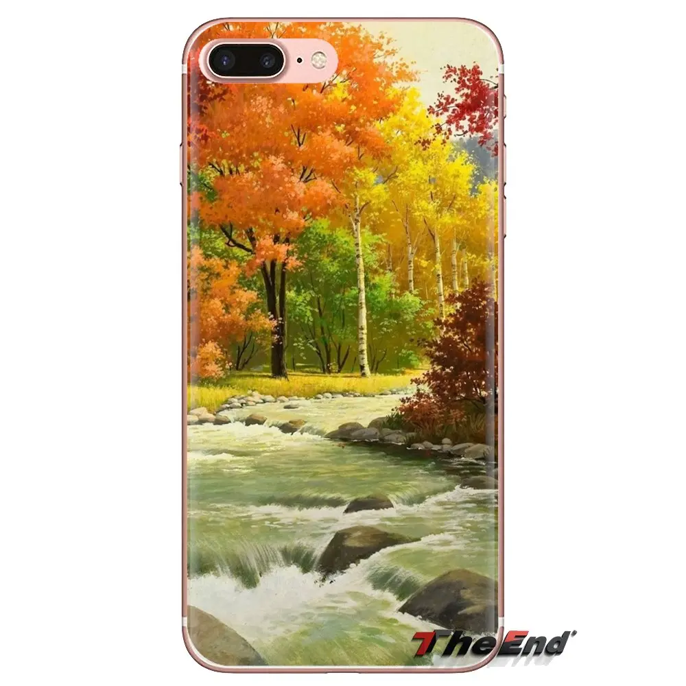 For Samsung Galaxy A3 A5 A7 A9 A8 Star A6 Plus 2018 2015 2016 2017 Transparent Soft Cases Covers Autumn Desktop Wallpapers 2 |