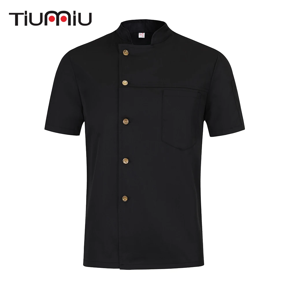 Униформа для ресторана рубашки однотонная куртка шеф повара с коротким рукавом