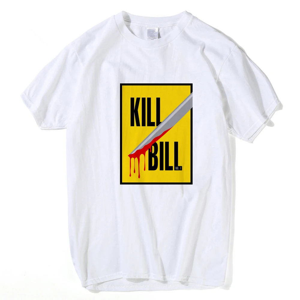 Kill Bill movie poster T-shirt male fashion cotton O collar summer casual hip-hop short-sleeved increase | Мужская одежда