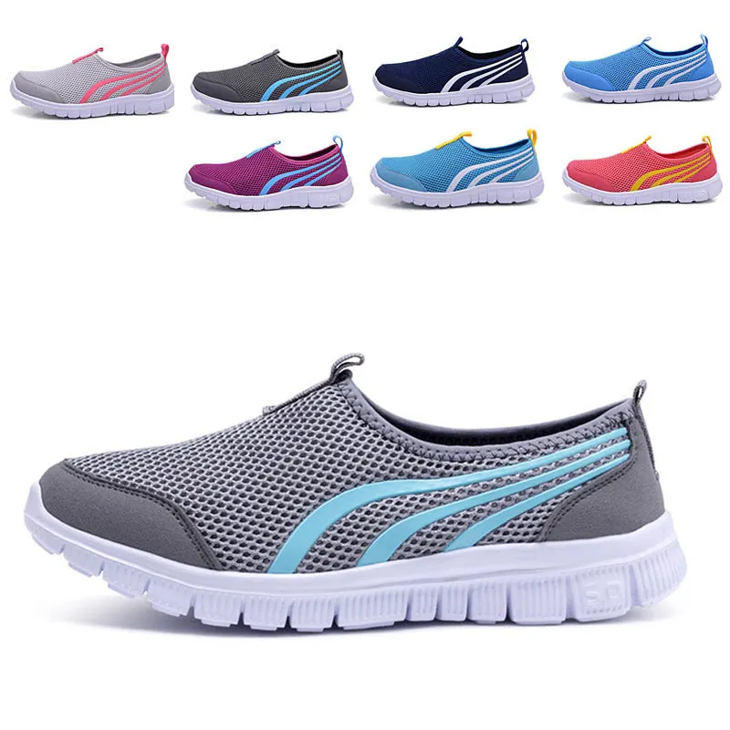 Hot Sale Summer Ladies Mesh Light Sneakers Women Running Shoes 2017 Female Cozy Outdoor Walking Sport shoes | Спорт и развлечения