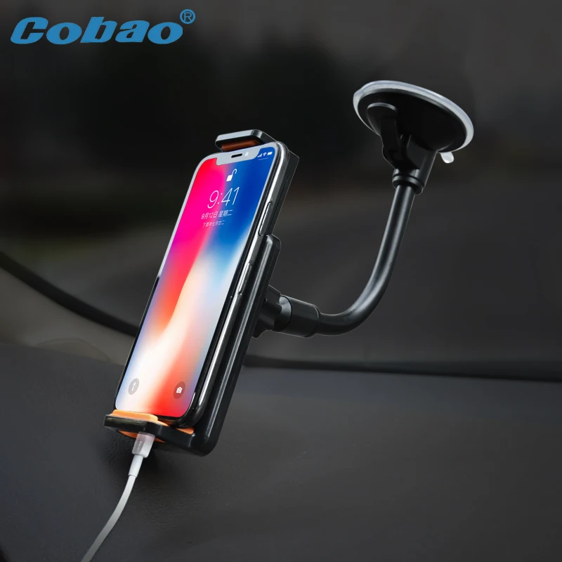 Cobao лобовое стекло Автомобильный держатель Универсальный гибкий 360 градусов
