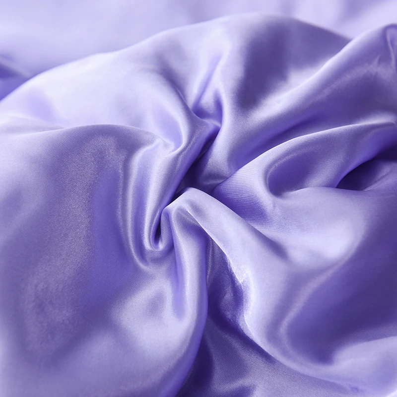 1pcs Ice Silk Duvet Cover Seamless Luxury Various styles queen king quilt Cover free shipping