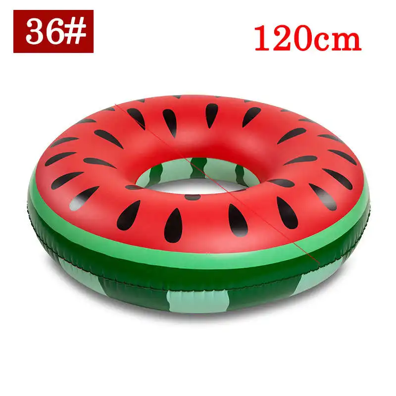 watermelon03 Надувное кольцо для плавания, гигантский плавательный круг для взрослых, круг для плавания, спасательный круг, плот, детский плавательный бассейн, вечерние игрушки - Цвет: watermelon03