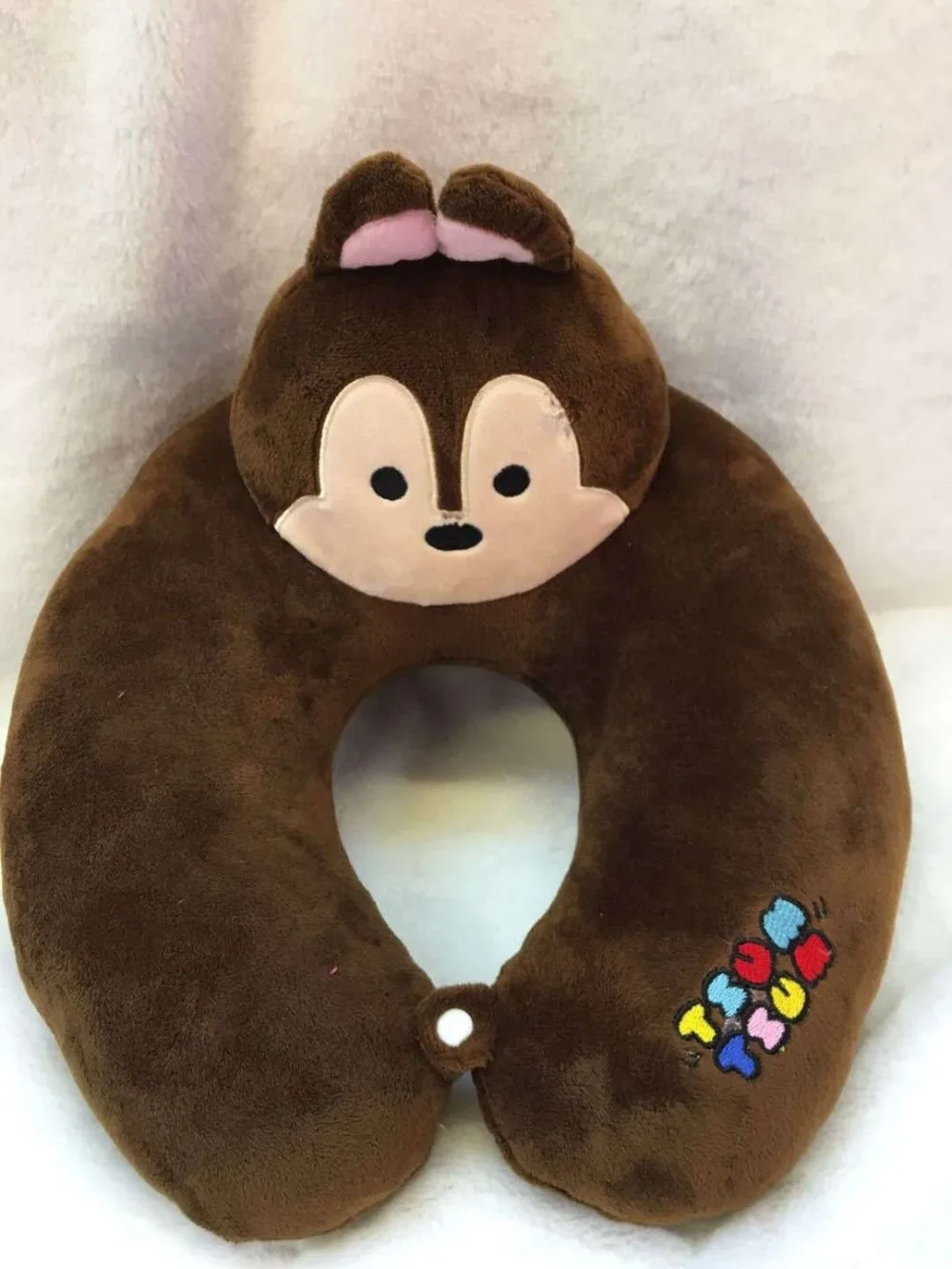 Disney Stitch Микки Минни Маус пух KT Tusm мультяшная u-образная подушка для вождения обеденная подушка для шеи подарок на день рождения 30x30 см