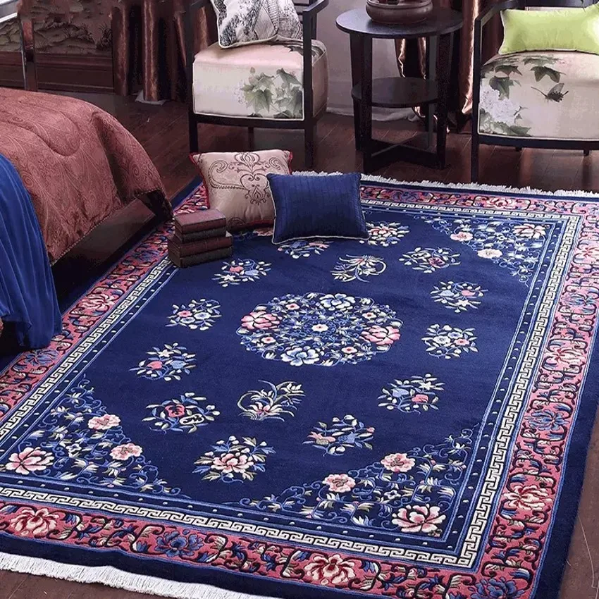 Ручной работы 3D скульптурные Традиционный китайский стиль Синее и красное