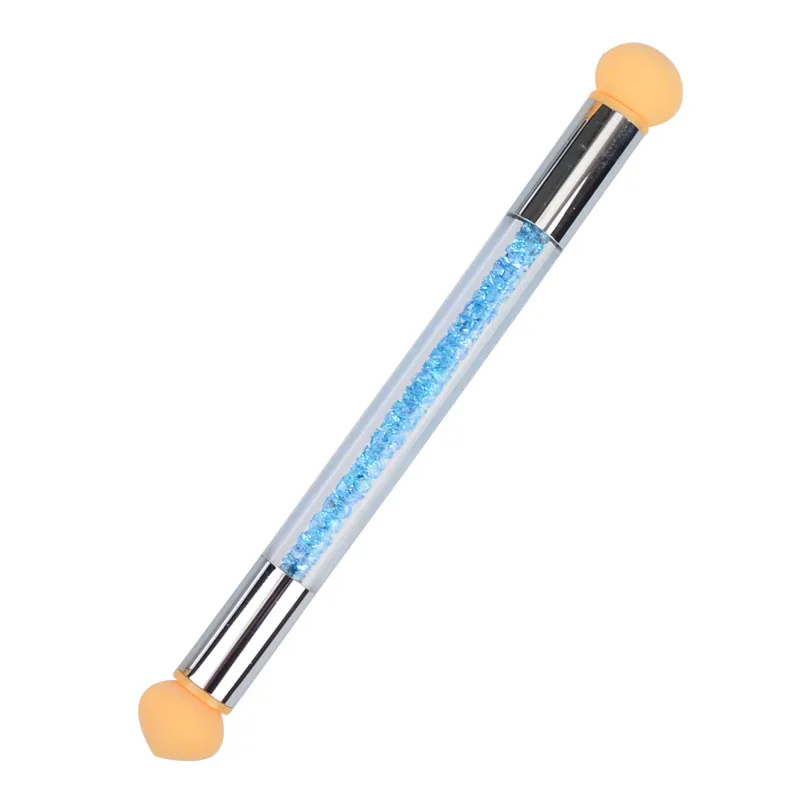 2 головки для нейл арта губка градиентная Кисть акриловый Гель лак передача цвета