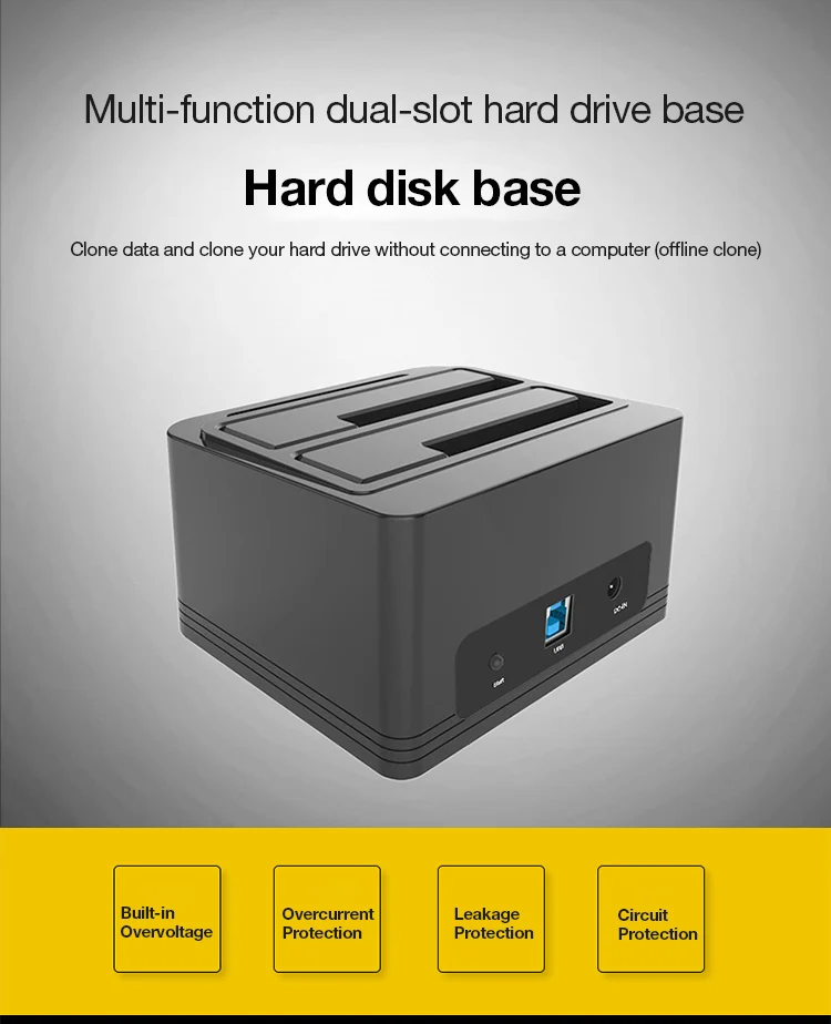 UTHAI G04 многофункциональный двойной слот USB3.0 жесткое основание привода 2,5/3,5 дюймов жесткий диск HDD офлайн копия Cloner