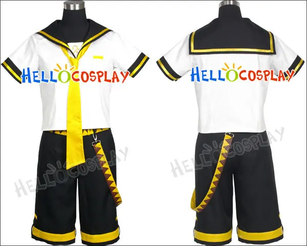 Японский Аниме наряд Vocaloid 2 косплей кагамин лен костюм H008|kagamine len|cosplay costumevocaloid cosplay