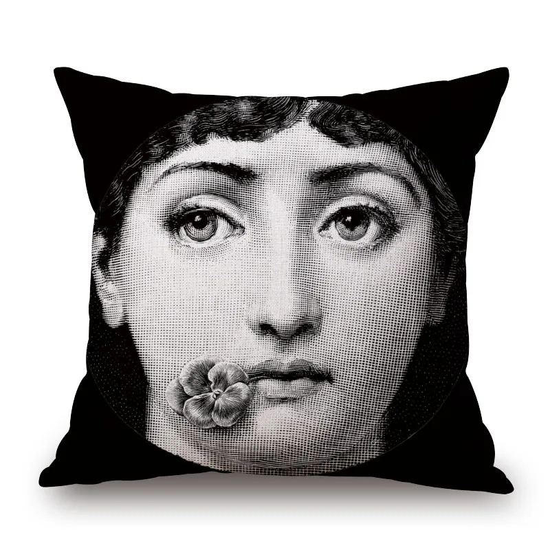Ретро Fornasetti art master односторонняя печать домашний Декор диванная декоративная подушка для сиденья автомобиля чехол для подушки Capa Almofada