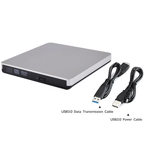 Внешний USB 3 0 высокоскоростной DL DVD RW ГОРЕЛКА для записи компакт дисков тонкий