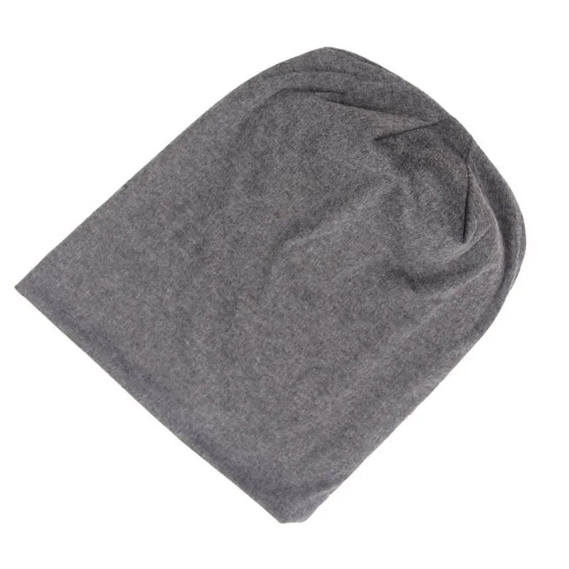 Одноцветная вязанная хлопковая шапка унисекс модная мужская и женская Шапка