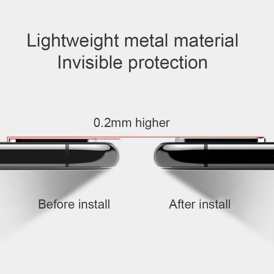 Чехол для iPhone X XS Max XR 7 8 6 6S Plus чехол Алюминиевый металлический объектив камеры телефона защитное кольцо и бампер противоударный чехол s