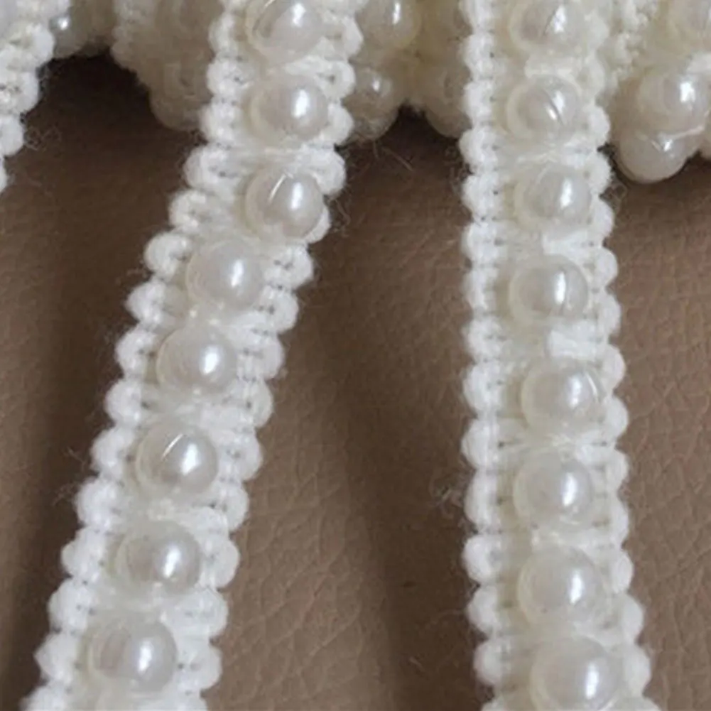 10yards/lot Decoration Edge Tape Dress Headdress Lace Trim Clothes Ribbon Fabric Pearl Beaded Home Sewing Garment Materials DIY | Дом и сад