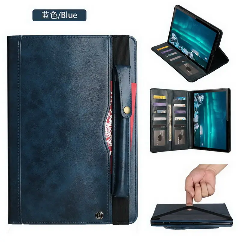 Чехол для huawei Mediapad M6 10,8 PU кожаный чехол для huawei M6 10,8 с бумажником для сумки с отделением для карт ручка рукав Стенд+ пленка+ стилус