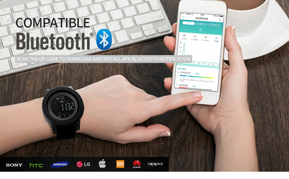 SKMEI Bluetooth мужские умные спортивные часы многофункциональные умные наручные часы приложение напоминание камеры напоминание о калориях сообщения о звонках