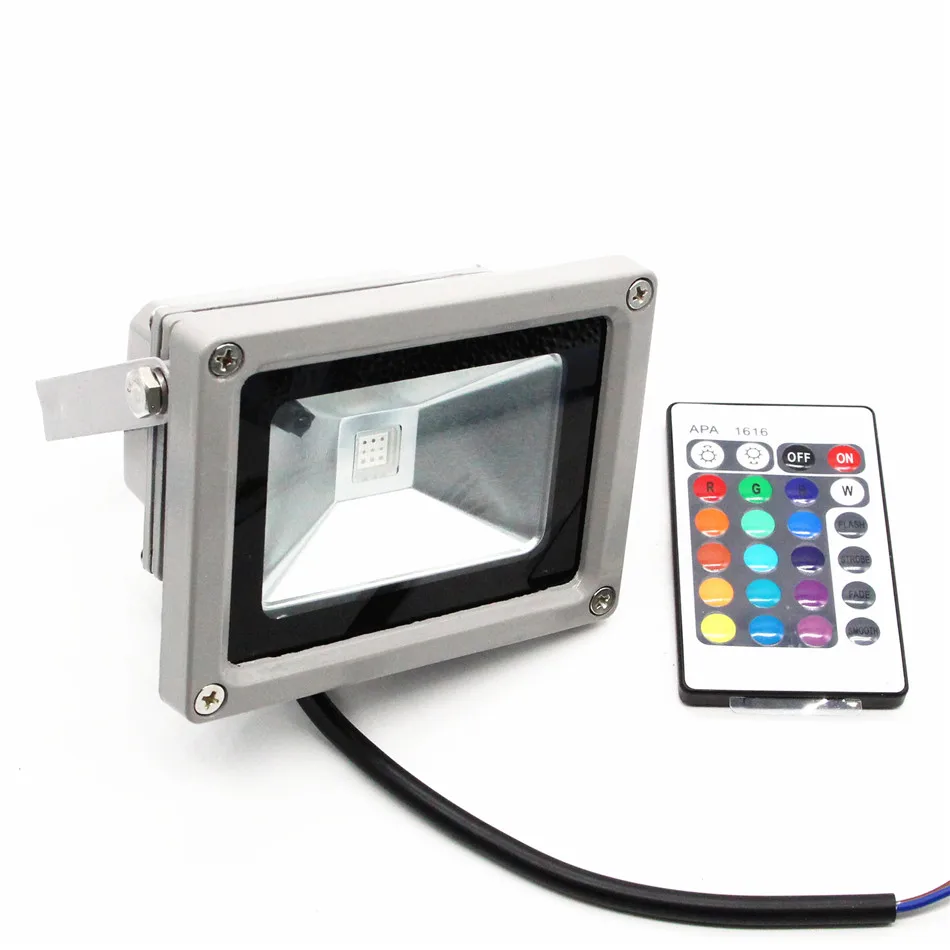 DC12V 24V Открытый RGB теплый белый Светодиодный прожектор светильник 10W 20W 30W 50W 100W
