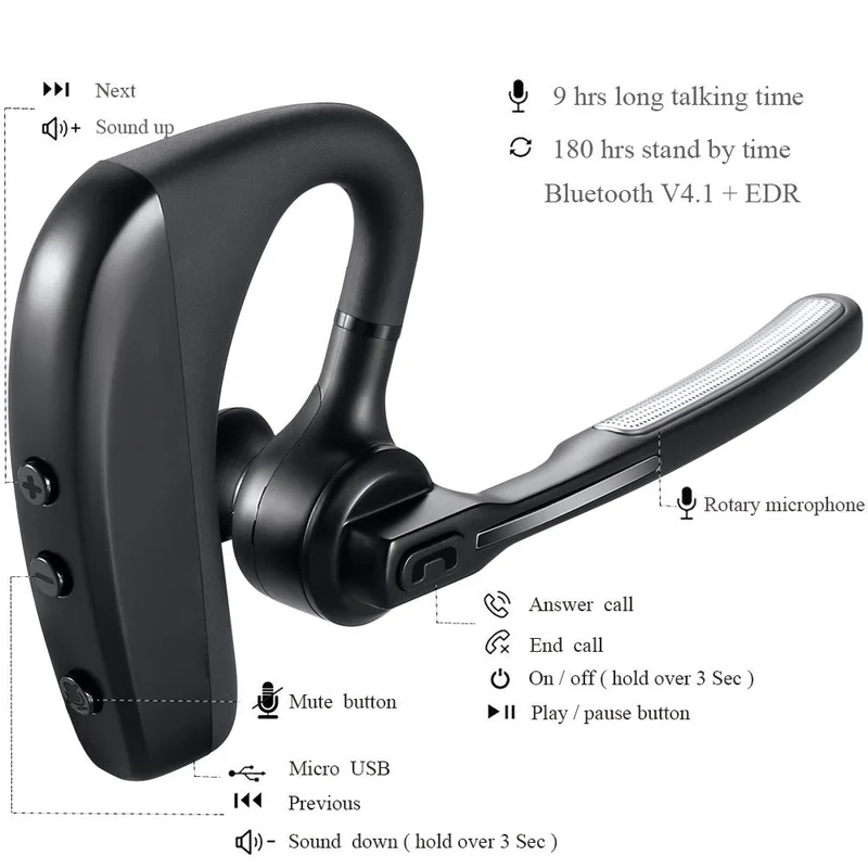 Fu &amp yBill Новая модная Bluetooth-гарнитура K10 беспроводные наушники с шумоподавлением