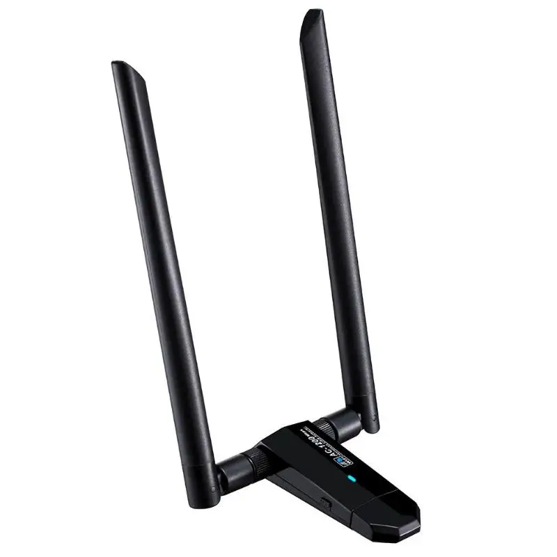 Мини USB WiFi адаптер 1200 Мбит/с WiFi ключ NIC Wi-Fi приемник беспроводной RTL8812AU 2,4 ГГц/5 ГГц IEEE802.11ac/a/n/g/b Ethe