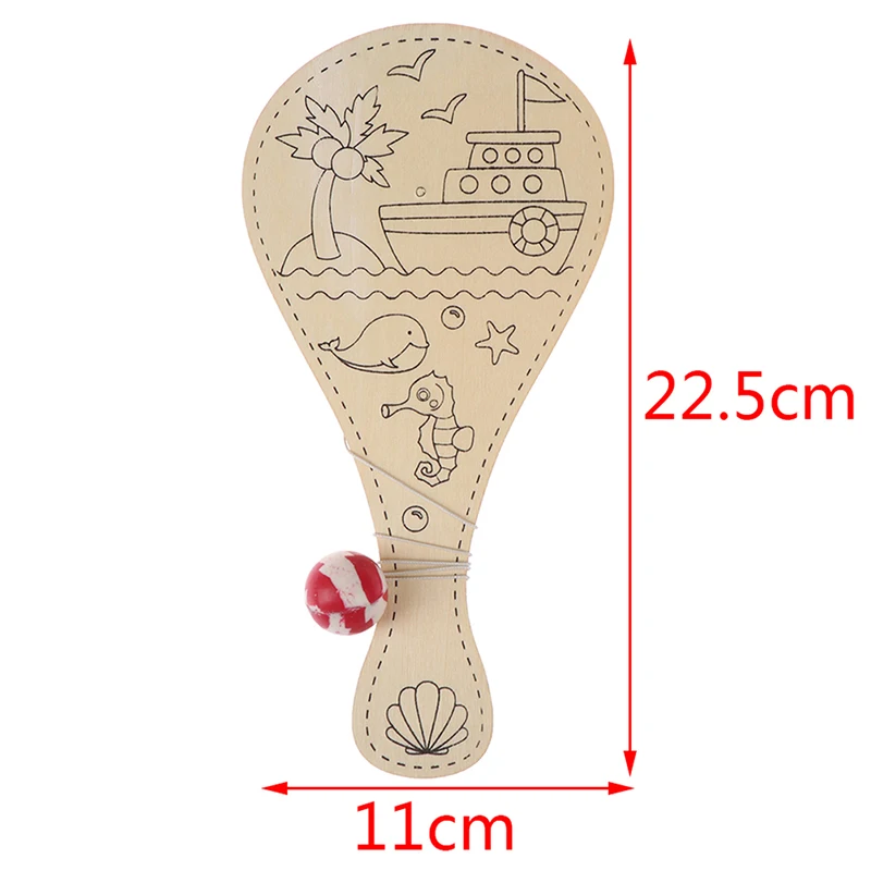 Новинка хит деревянная ручная работа креативная сделай сам краска Пат мяч