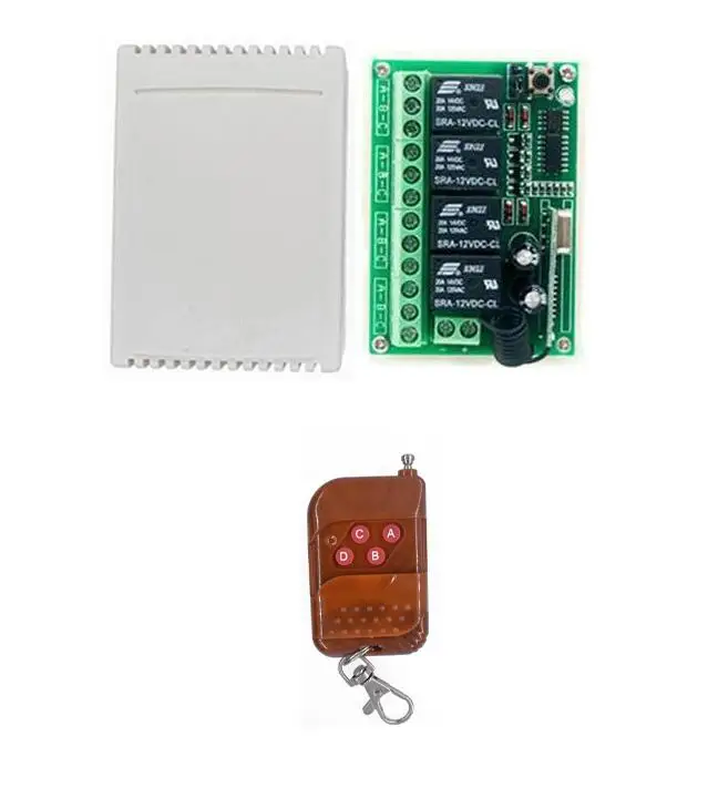 DC12V 4CH 10A радио управление ler RF беспроводной кнопочный пульт дистанционного