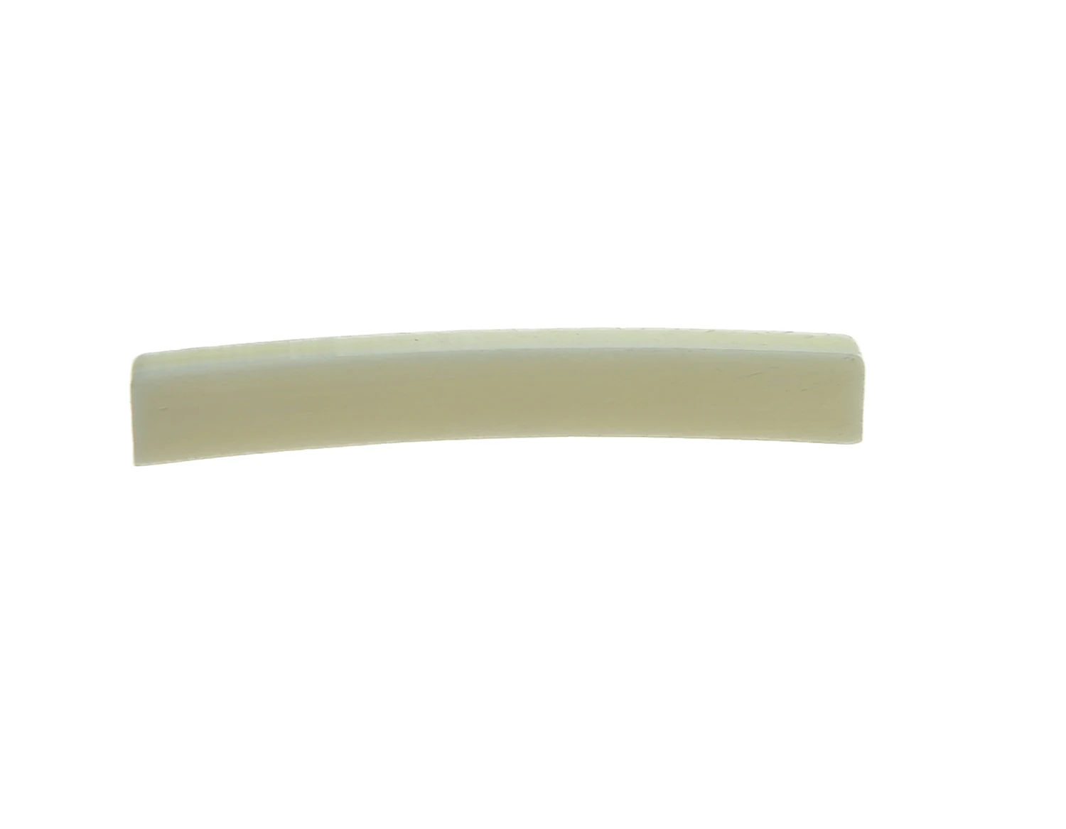 

KAISH 44.5mm No Slots Pure Bone Nut Curved Bottom Blank Guitar Bone Nut 44.5x3.3x6