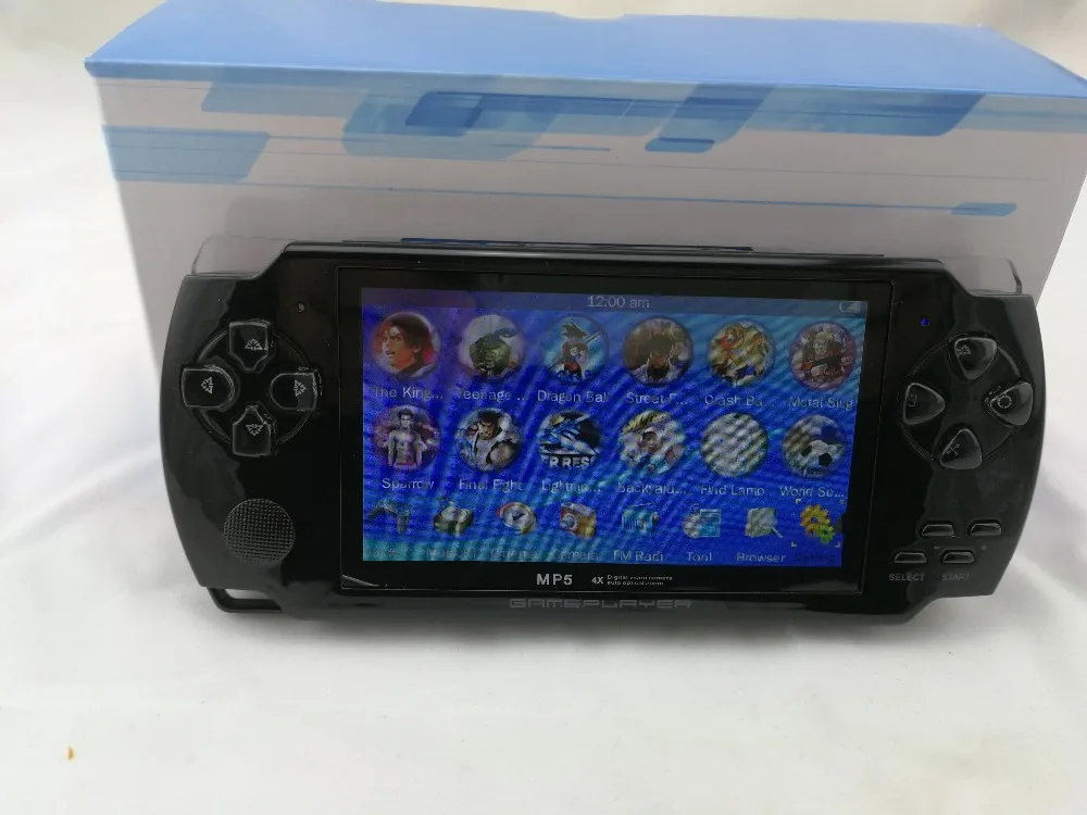 new Built-in 5000 games, 8GB 4.3 Inch PMP Handheld Game Player MP3 MP4 MP5 Player Video FM Camera Portable Game Console