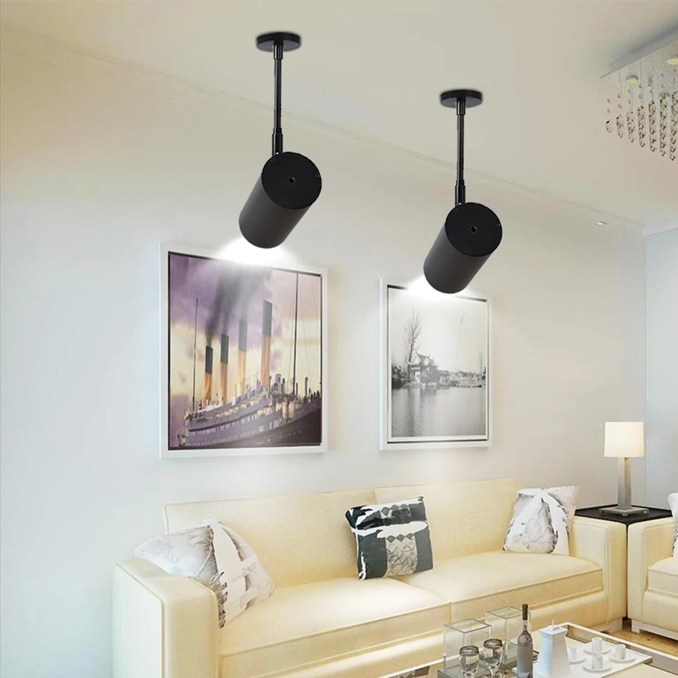 Светодиодный светильник, супер яркий Точечный светильник, вращение на 360 градусов, подвесной потолочный светильник, 3 Вт, 5 Вт, 7 Вт, 10 Вт, 12 Вт, 15 Вт, 20 Вт, поверхностный MountedAC85-260V