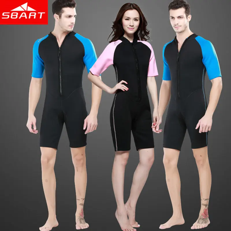 SBART Neoprene Wetsuit 2MM Women Men Swimming Diving Suit Surfing Wetsuits Shorty Upf50+ Dive Wet Suits Surf Clothing Hot N |