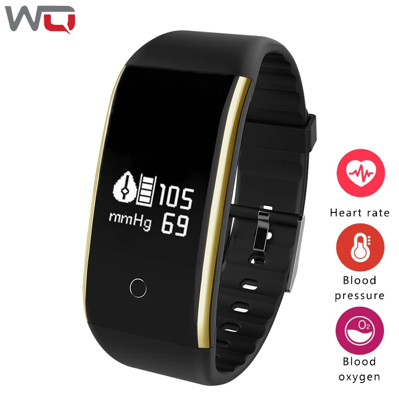 WQ V9 смарт-браслет Фитнес браслет с частотой сердечных сокращений крови Давление