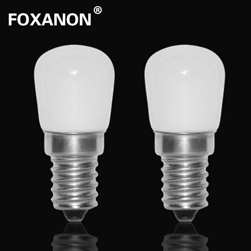Foxanon бренд E14 3 Вт холодильник светодиодный светильник мини лампа 220 В яркая для