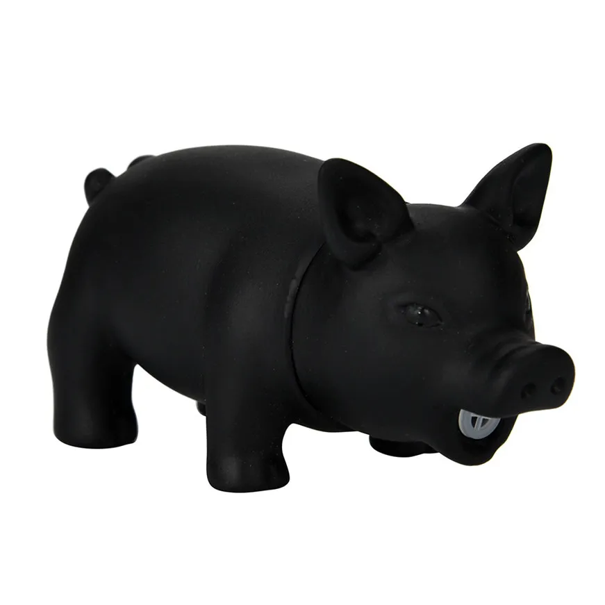 Милая скрипящая свинка 8 см случайного цвета пищалка резиновая игрушка свинья